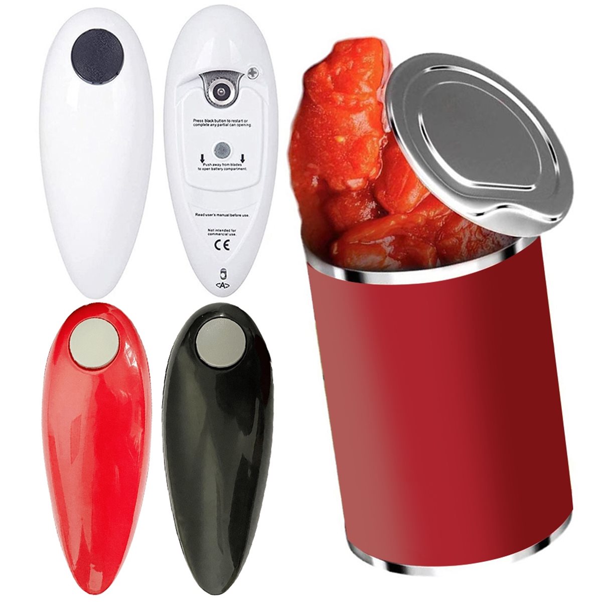 Electric Can Opener - Tendance 2026 Ouvre-boîte électrique à piles,