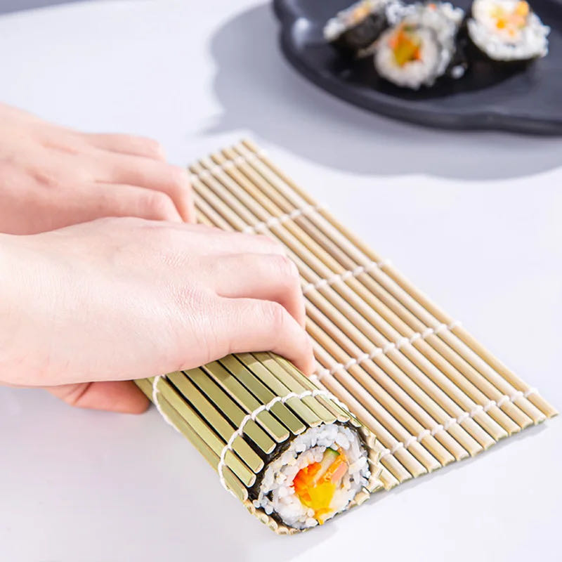 Kitchen Gadgets For Seniors - DIY Bamboo Sushi Maker Rolling Polymers,