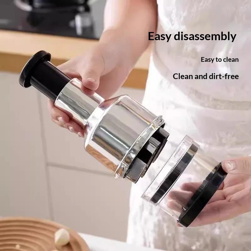 Manual Garlic Press - Presse-ail manuel en acier inoxydable 304,