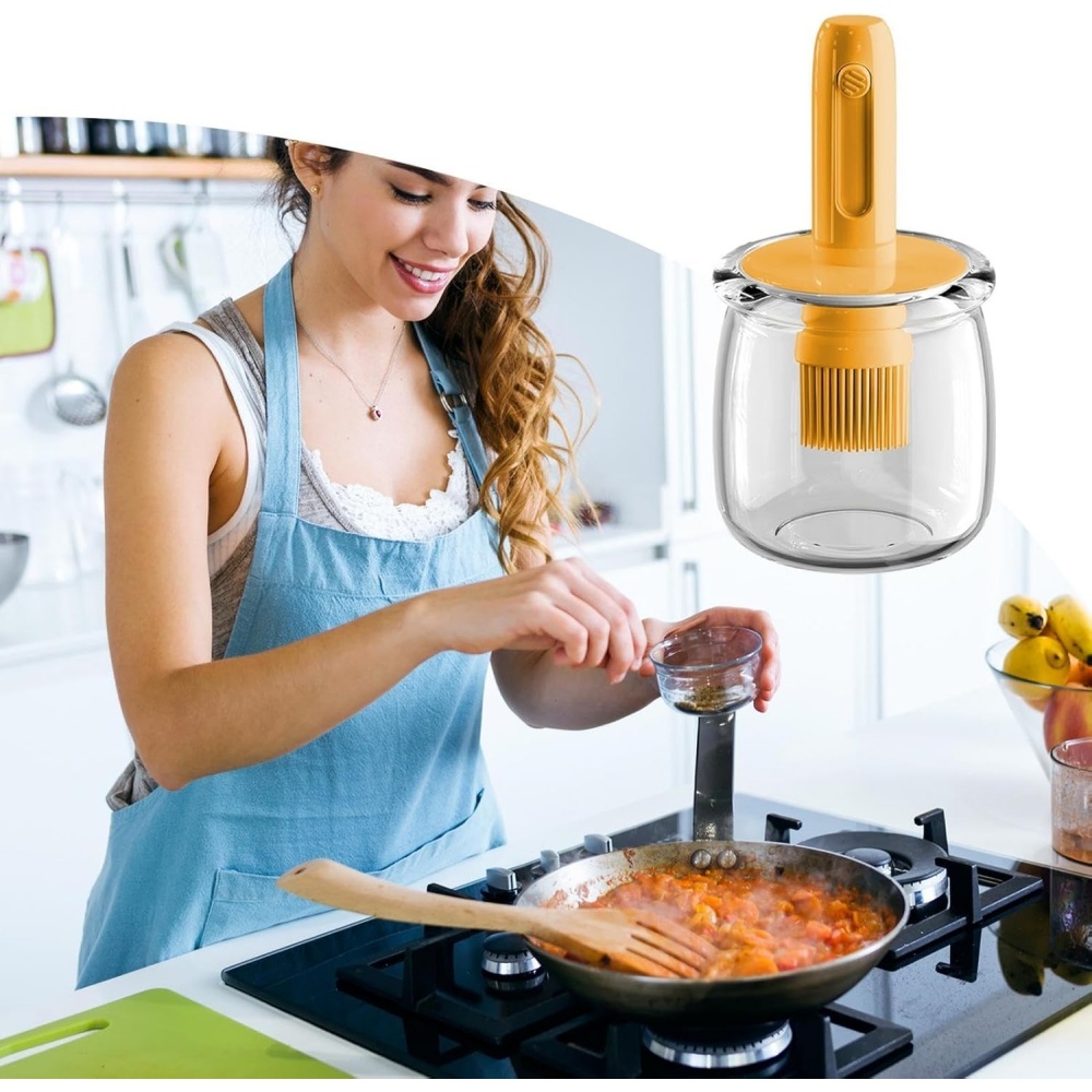 Distributeur d'huile de cuisso - Kitchen Gadgets Dispenser Brush Holder avis et prix