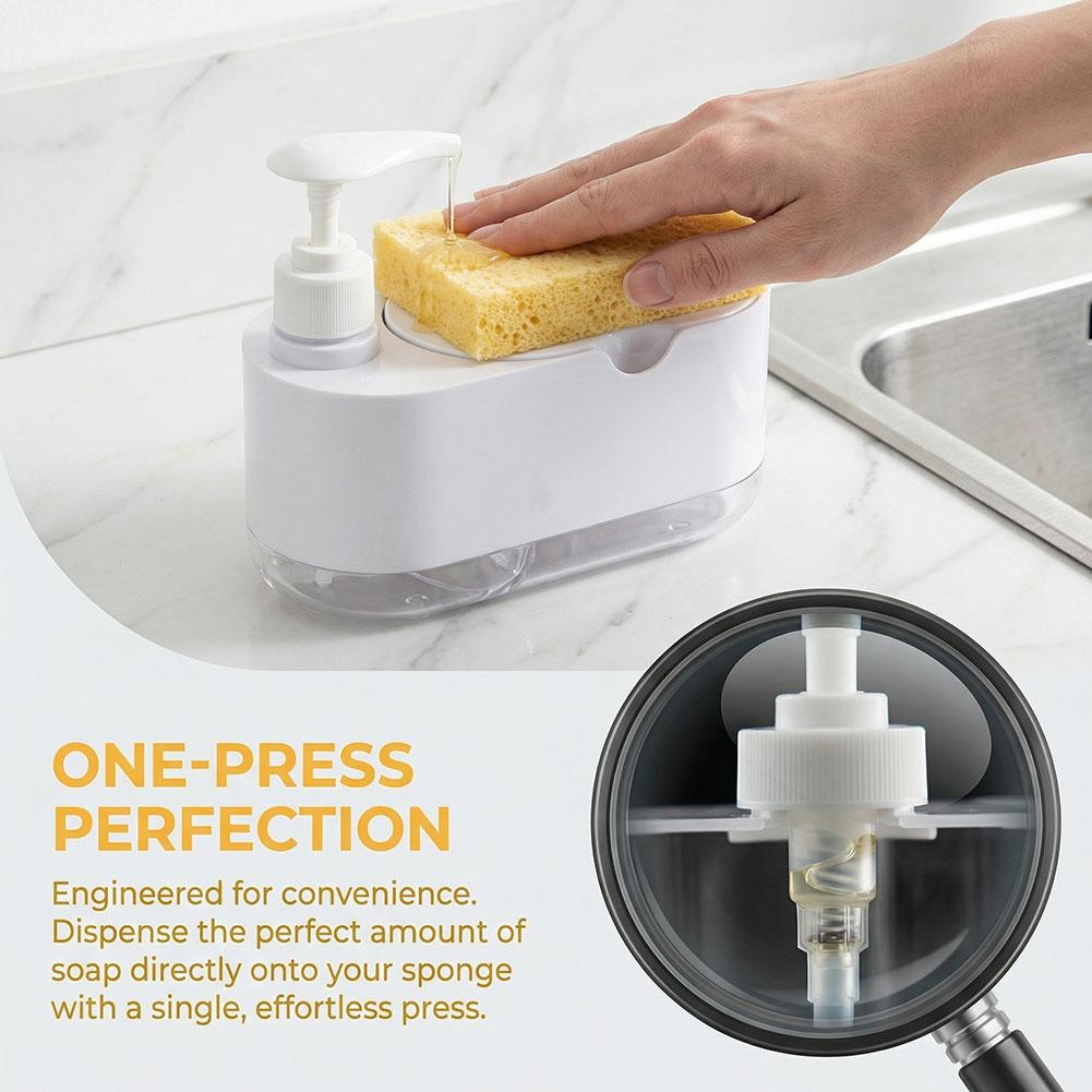 Distributeur de savon à vaisse - Kitchen Gadgets Dispenser Brush Holder avis et prix
