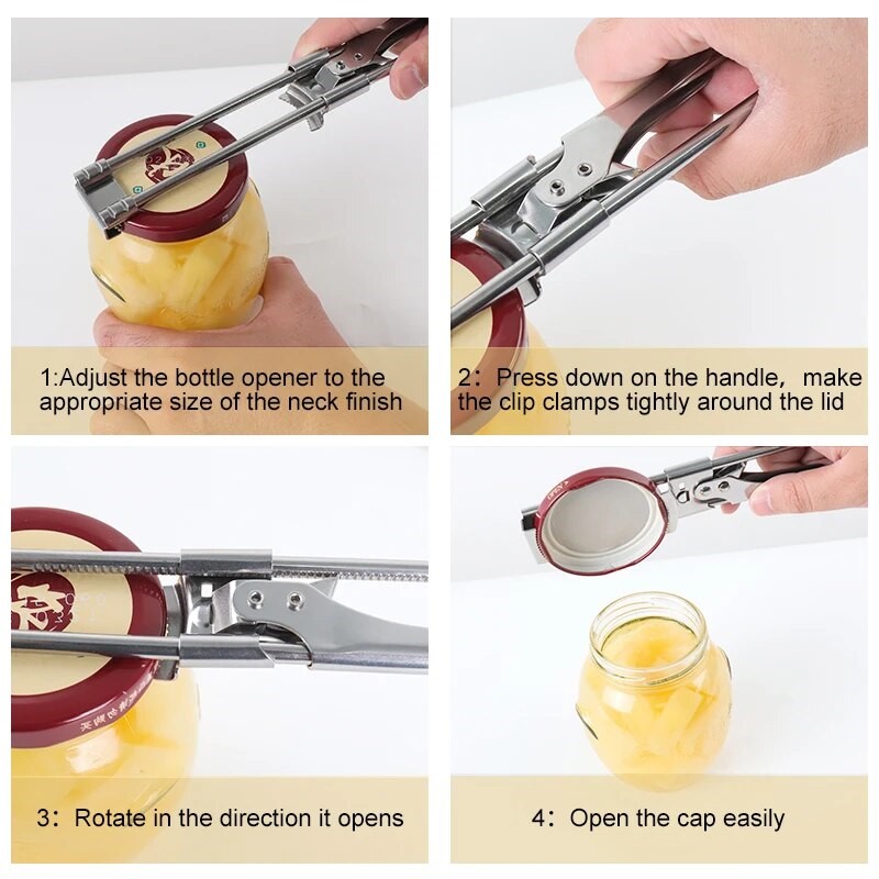 Outils de cuisine en acier ino - Kitchen Gadgets Jar Openers avis et prix