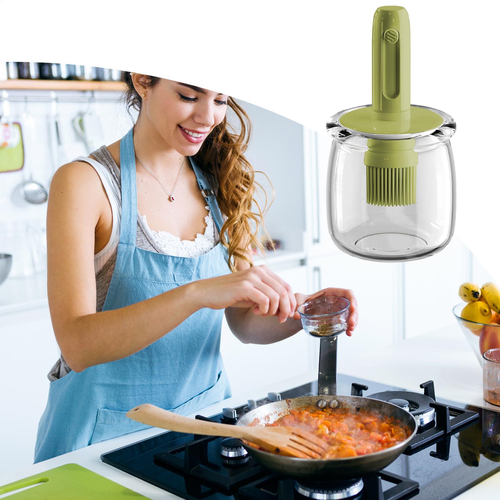 Distributeur d'huile pour cuis - Kitchen Gadgets Dispenser Brush Holder avis et prix