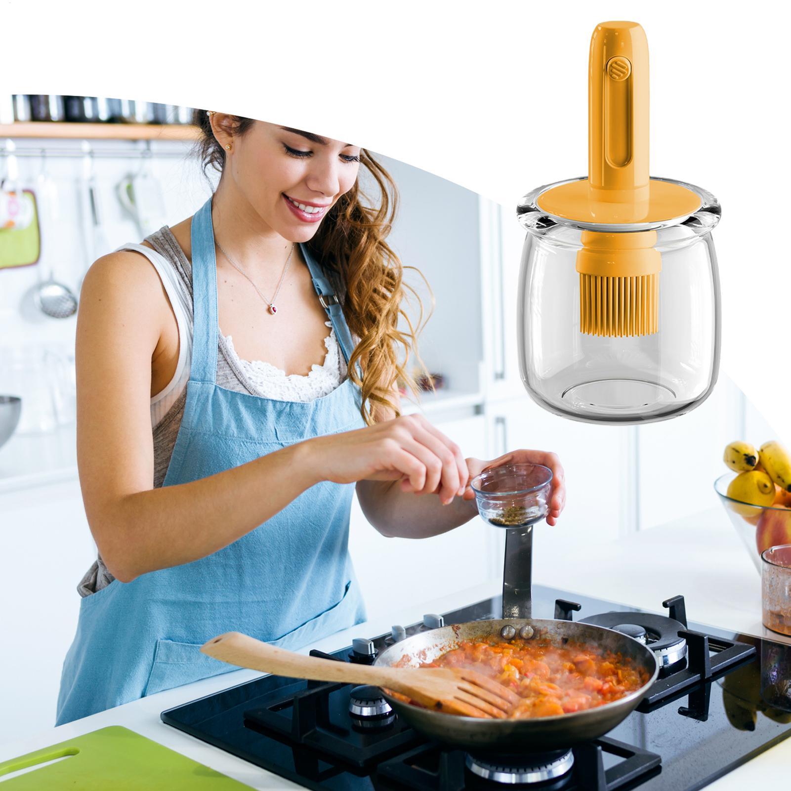 Distributeur d'huile en Silico - Kitchen Gadgets Dispenser Brush Holder avis et prix