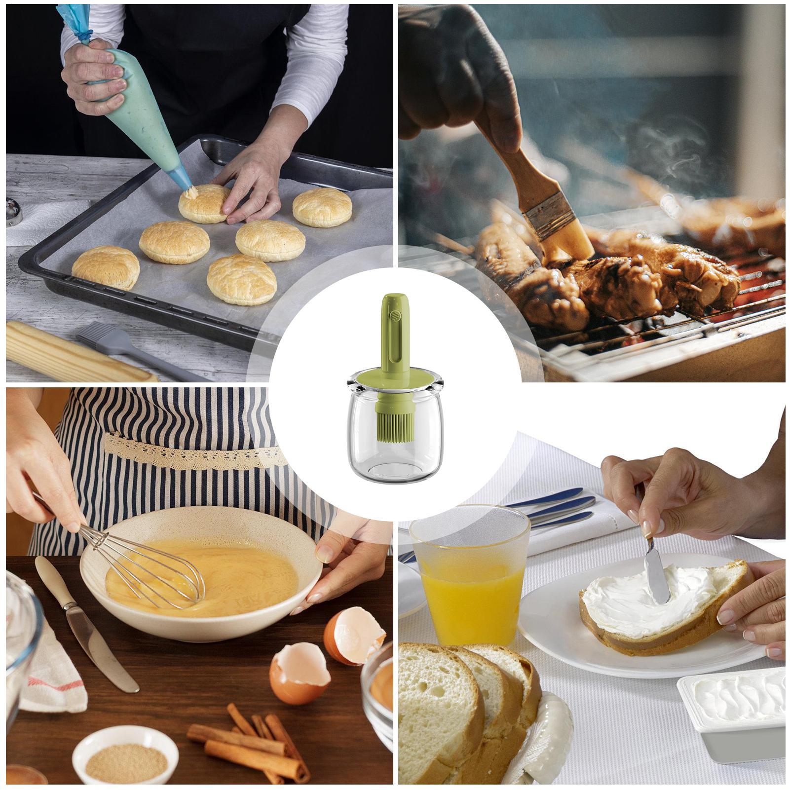Distributeur d'huile en Silico - Kitchen Gadgets Dispenser Brush Holder avis et prix